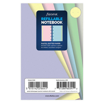 Filofax Notebook Pocket  dotted pastel - 60vel