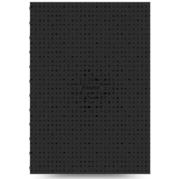 Filofax Notebook A5 Icon Folio Black gelijnd