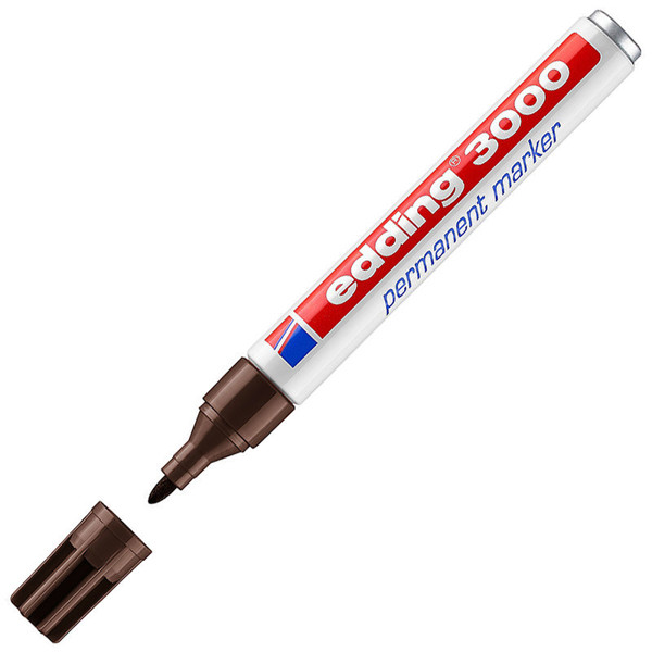 edding 3000 viltstift permanent 1.5-3mm donkerbruin