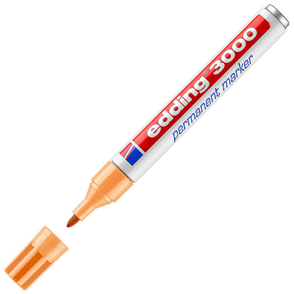 edding 3000 viltstift permanent 1.5-3mm lichtoranje