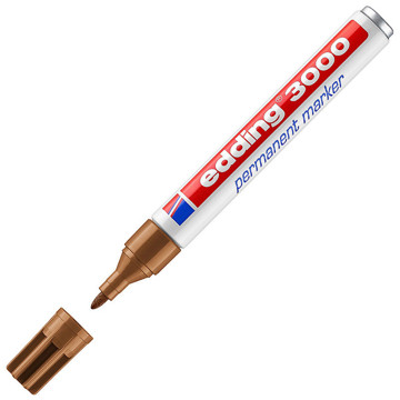edding 3000 viltstift permanent 1.5-3mm okergeel