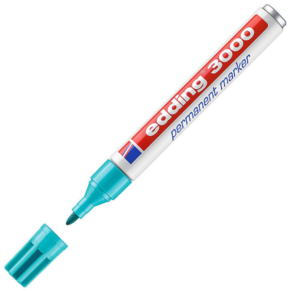 edding 3000 viltstift permanent 1.5-3mm turquoise