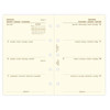 filofax Mini vulling 7 dagen op 2 pagina's blanco cotton cream
