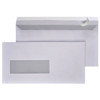 envelop Quantore 110x220mm venster 3x10cm links  500stuks  80gr wit zelfklevend