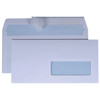 envelop Quantore 110x220mm venster 3x10cm rechts  25stuks  80gr wit zelfklevend