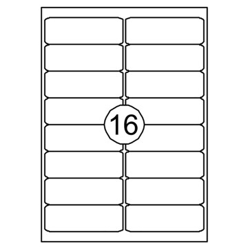 etiket Quantore  99.1x 33.9mm 100vel 1600stuks
