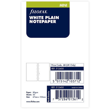 Filofax Mini blanco wit