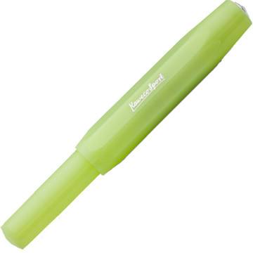 Afbeeldingen van Kaweco Frosted Sport Fine Lime vulpen