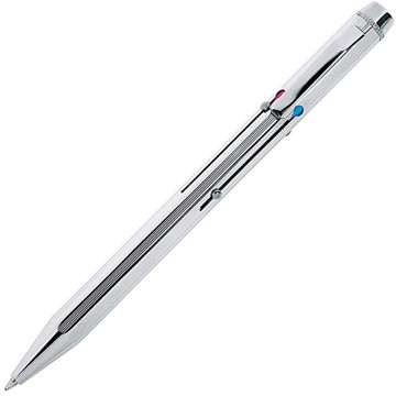 balpen WEDO vier kleuren balpen chrome