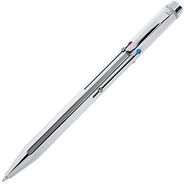 balpen WEDO vier kleuren balpen chrome in doosje