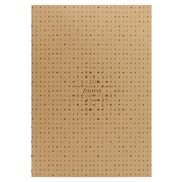 Filofax Notebook A5 Icon Folio Kraft gelijnd