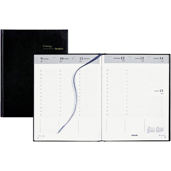 agenda Brepols Timing Lima  7/2 zwart