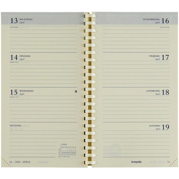 agendavulling Brepols  7/2 Interplan spiraal Nederlands