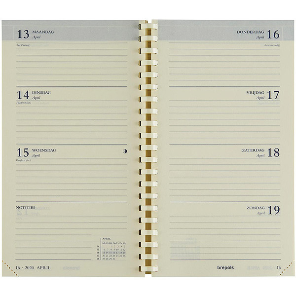 agendavulling Brepols  7/2 Interplan spiraal Nederlands