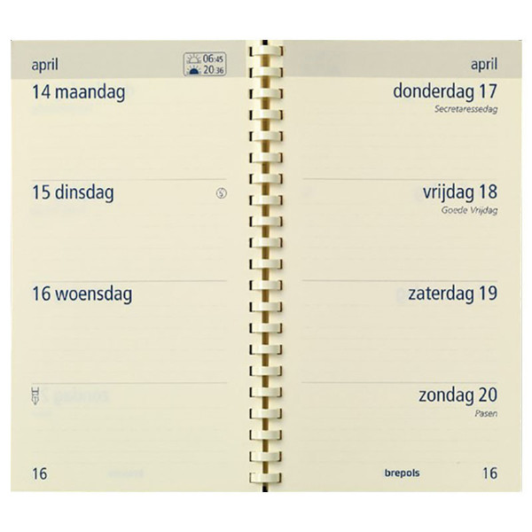 agendavulling Brepols 7/2 Optivision Pocket spiraal
