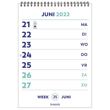 kalender Brepols Optivision weekkalender - bovenspiraal