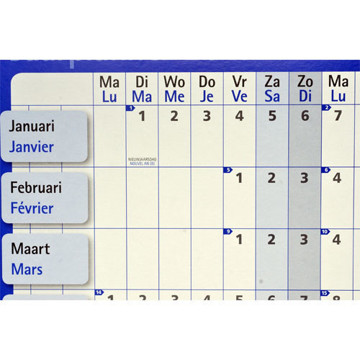  jaarplanner Legamaster - persoonlijkeplanner - horizontaal - plastic