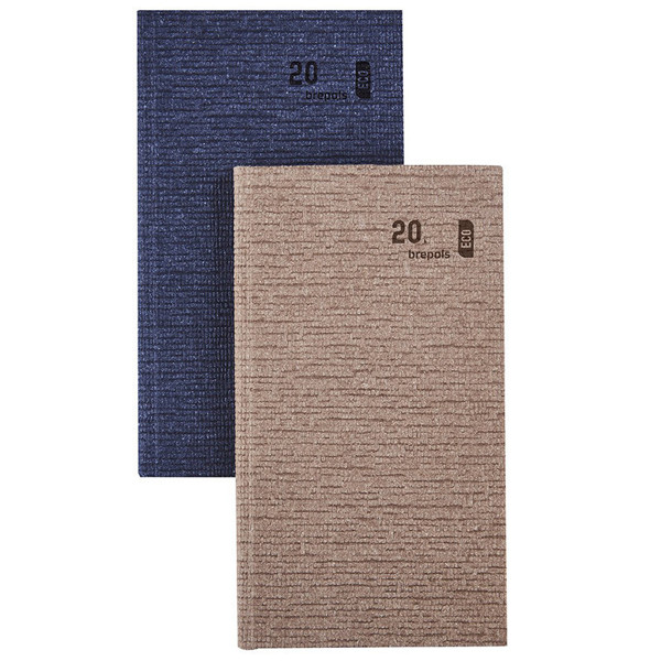 Brepols agenda 2026 Ecorama Eco Kazar   7/2 - bruin - blauw