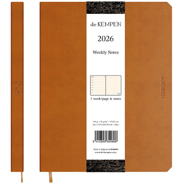 De Kempen agenda Weekly Notes Large 7/1 + notitieblad - Atlas