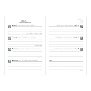 Letts of London agenda Big Plans A6 7/2