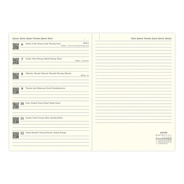 Letts of London agenda Edge A6 7/2 assorti