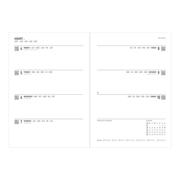 Letts of London agenda Eco Writers Words A5 7/2