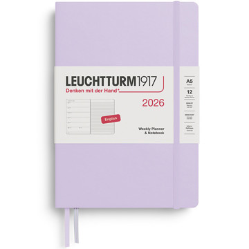 LEUCHTTURM1917 agenda Medium A5 Weekly Planner & Notebook Lilac