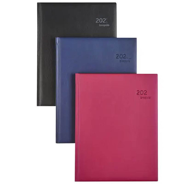 Brepols agenda Optivision Large  Classica  7/2 zwart - blauw - rood