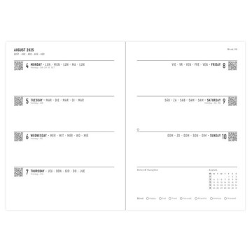 Letts of London agenda Eco Writers Words A6 7/2 assorti