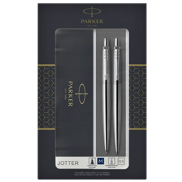 Parker Jotter Stainless Steel CT set balpen en vulpotlood 0.5mm
