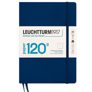 LEUCHTTURM1917 Medium A5 notitieboek 120g Navy dotted