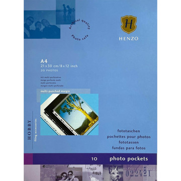 interieur 23-gaats fotobladen Henzo 1 vak 21x30cm transparant 