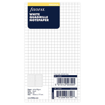 filofax Personal geruit 5mm