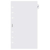 Filofax Personal voorblad transparant met tab