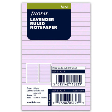 Filofax Mini gelijnd lavender
