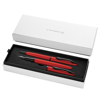 Pelikan Jazz Noble Elegance Red set vulpen en balpen