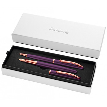 Pelikan Jazz Noble Elegance Viola set vulpen en balpen