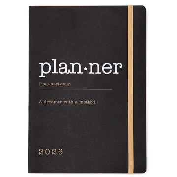 Letts of London agenda Eco Writers Words A5 7 dagen op 2 pagina's