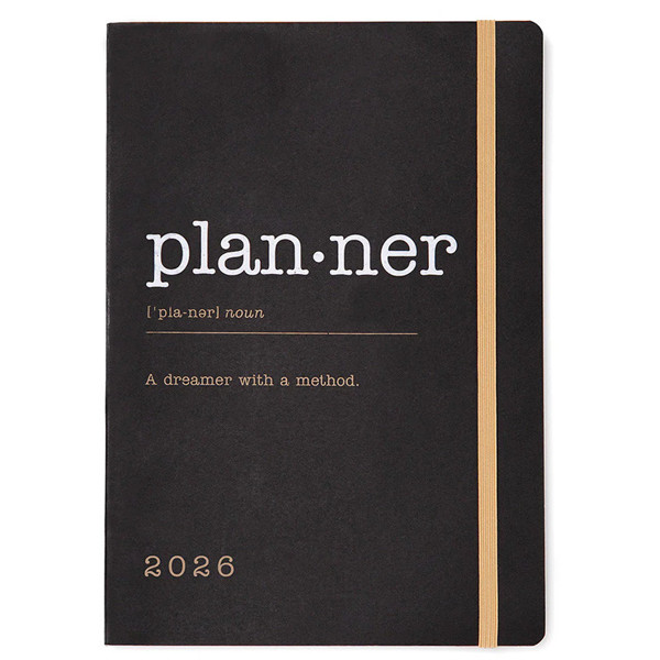 Letts of London agenda Eco Writers Words A5 7 dagen op 2 pagina's