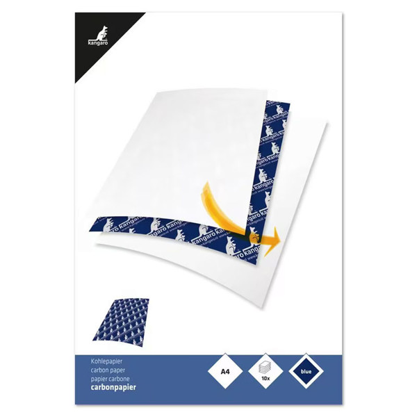 carbonpapier Kangaro A4 10vel blauw