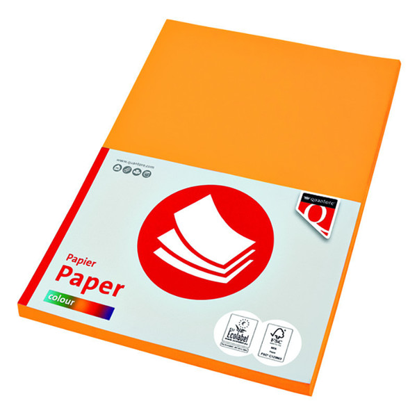 kopieerpapier Quantore Colour A4 160gr  50vel diepgeel