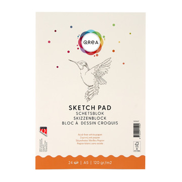 schetsblok Qrea A5  120gr 24vel