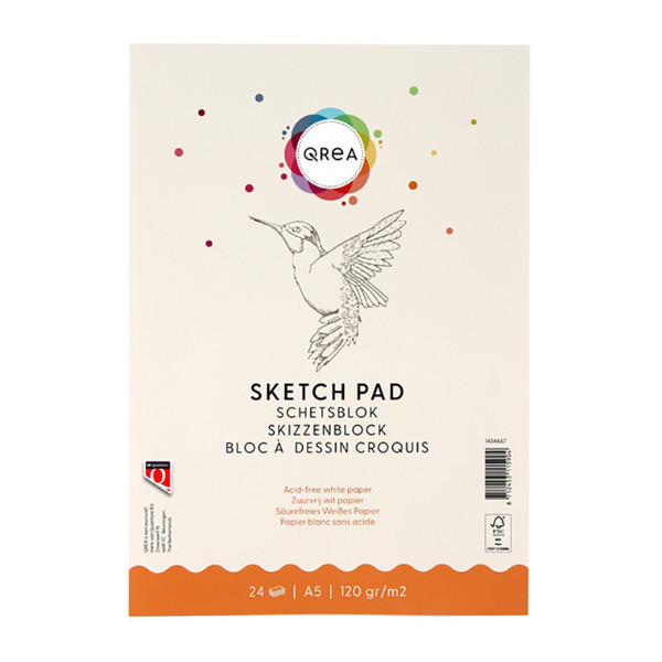 schetsblok Qrea A5  120gr 24vel