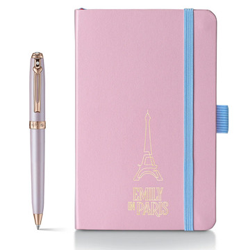 Sheaffer Prelude Mini Emily in Paris Pink Swarovski balpen set + notitieboek