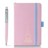 Sheaffer Sentinel Emily in Paris Matte Pink Chrome set balpen + notebook A6