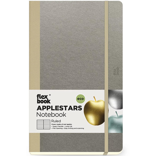 Flexbook Applestar Medium Silver gelijnd