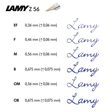 LAMY penpunt Z56 PVD 14kt Imporium