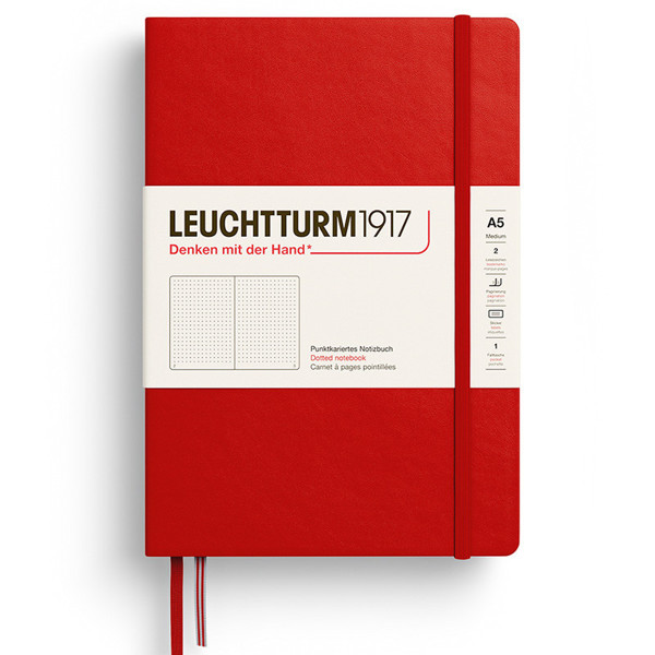 LEUCHTTURM1917 Medium A5 notitieboek Cherry dotted