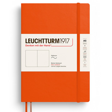 LEUCHTTURM1917 Medium A5 Softcover notitieboek Pumpkin blanco