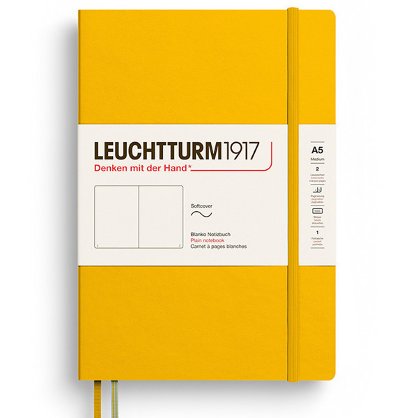LEUCHTTURM1917 Medium A5 Softcover notitieboek Sunflower blanco